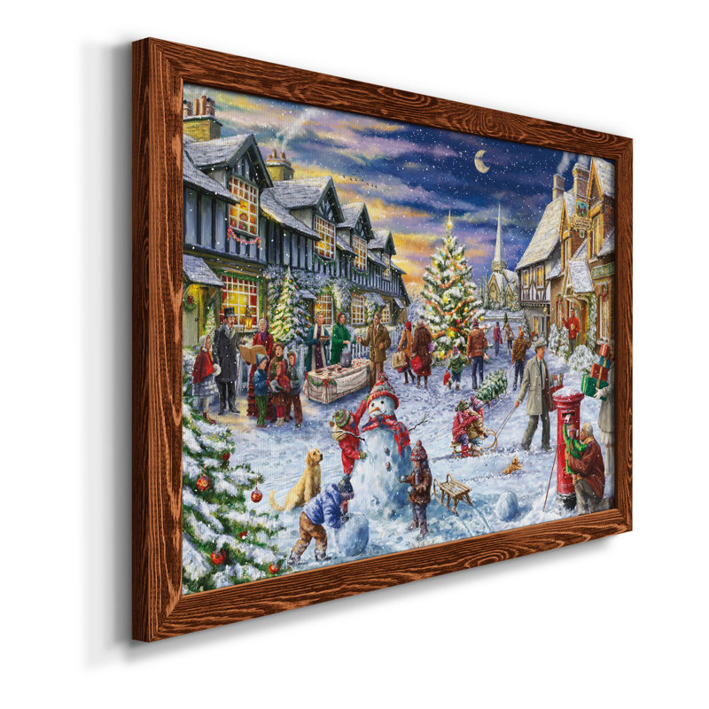 Veille de Noël - reproduction d'art sur toile, H 37,5 po x l 27,5 po x P 1,5 po, Érable