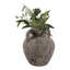 Vase de table rustique en terre cuite texturée avec poignées, idéal pour une entrée ou comme élément décoratif sur une étagère - Grand vase contemporain pour le salon ou la décoration intérieure - 33 cm-778928010-778928011