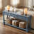 63” Extra-Long Console Table With 3 Drawers And Bottom Shelf, Rustic Entryway Table For Hallway, Living Room, Or Foyer Decor-1673278459