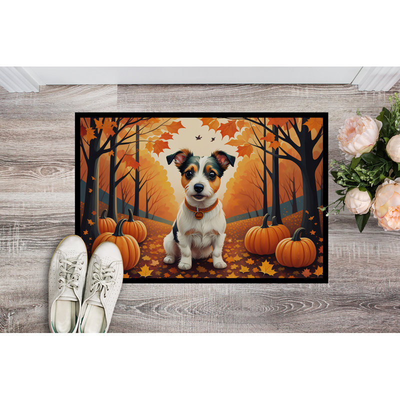 Tapis d'entrée antidérapant intérieur / extérieur Jack Russell Terrier, L 24 po x L 36 po