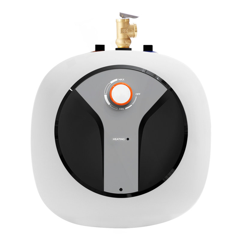 Mini-réservoir électrique de 4 gallons avec chauffe-eau, réservoir de 1440W de chaudière, soupape de sécurité de température, installation facile, pour la cuisine, le restaurant, l'étagère murale