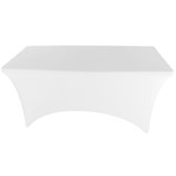 4Ft, 6Ft, 8Ft Spandex Tablecloth Fitted Stretch Rectangular Table Cover For Dining Wedding Party