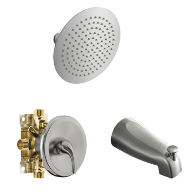 Système de douche complet avec valve brute