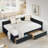 Full Size Velvet Alianna with Two Drawers and Armrests-1894044356