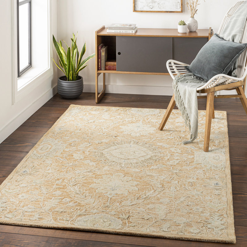 Oriental Handmade Tufted Wool Coral Area Rug, Rectangle 2' x 3'