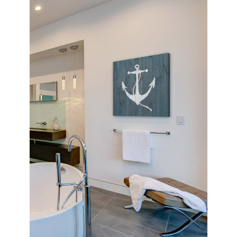 "White Anchor", reproduction sur toile tendue, H 48 po x l 48 po x P 1,5 po