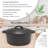 Cuisiland Pre-seasoned Cast Iron 5 Quart Dutch Oven With Dual Handles For Baking Bread, Soup, Frying - Indoor/outdoor Kitchen, Camping, Fire And Bbq Safe