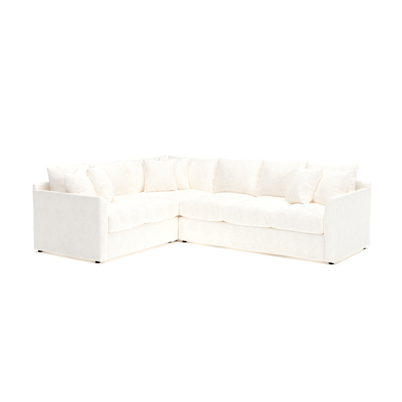 Cecelia Upholstered Sectional, Bevin Natural Linen Blend, Left Hand Facing