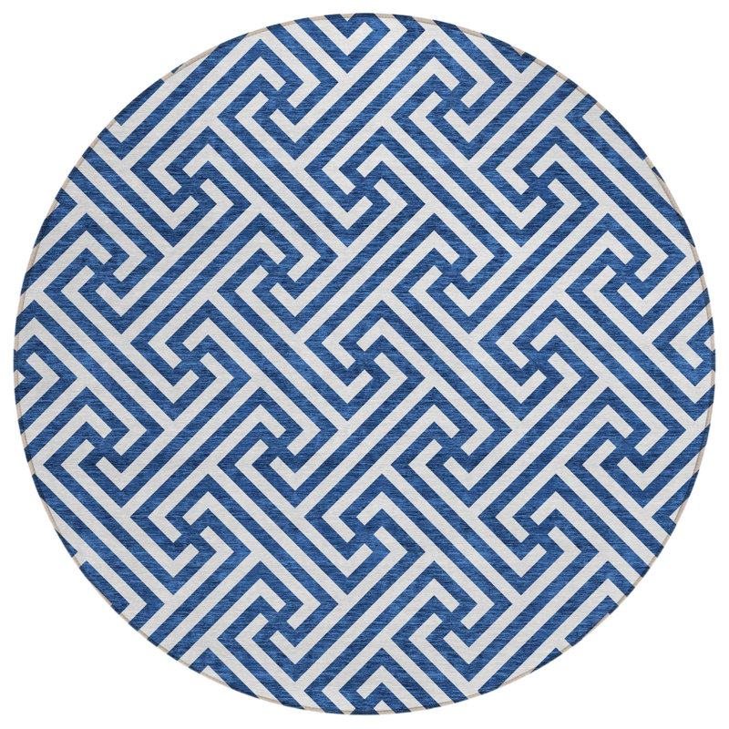 Tapis rond ivoire 8 po
