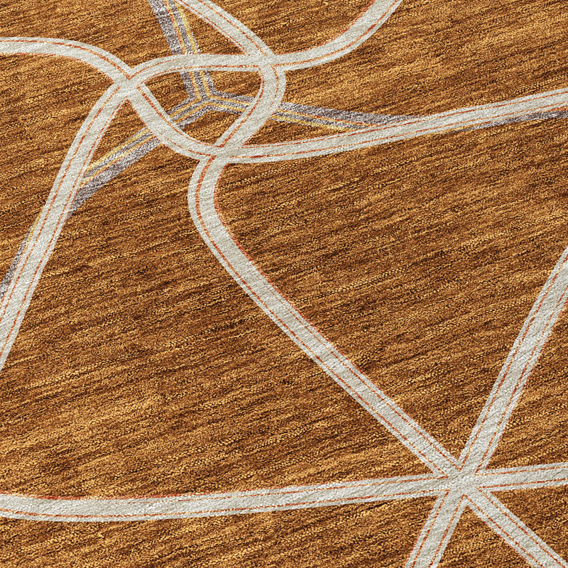  Aleg Area Rug with Non-Slip Backing, Rectangle 9' x 12'