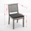 Ensemble de 2 chaises de salle à manger en rotin de style campagnard, chaises de salle à manger modernes Mid-Century-120974487