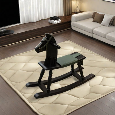 Chaise berçante en bois