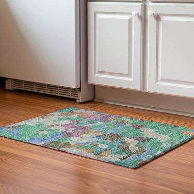 Premium Machine Washable Mayfield AMF1906 Geometric Rug