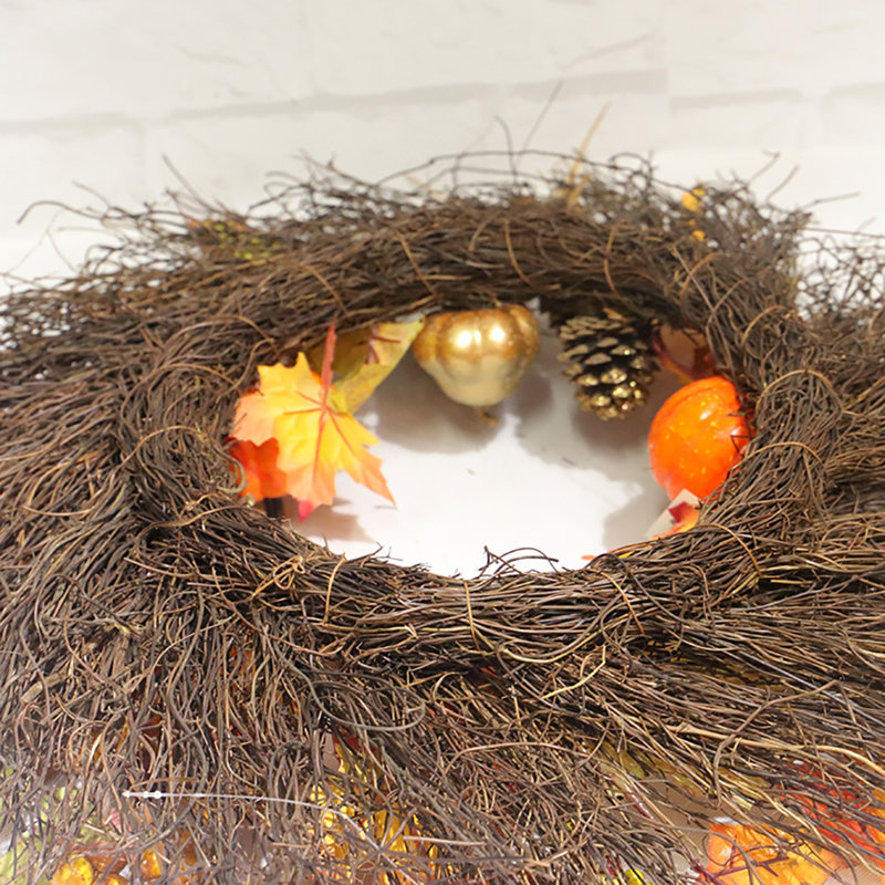 Faux Lighted Mixed Assortment 45cm Wreath