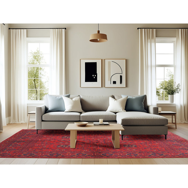 Oriental Indoor Rug, Rectangle 6' x 9'