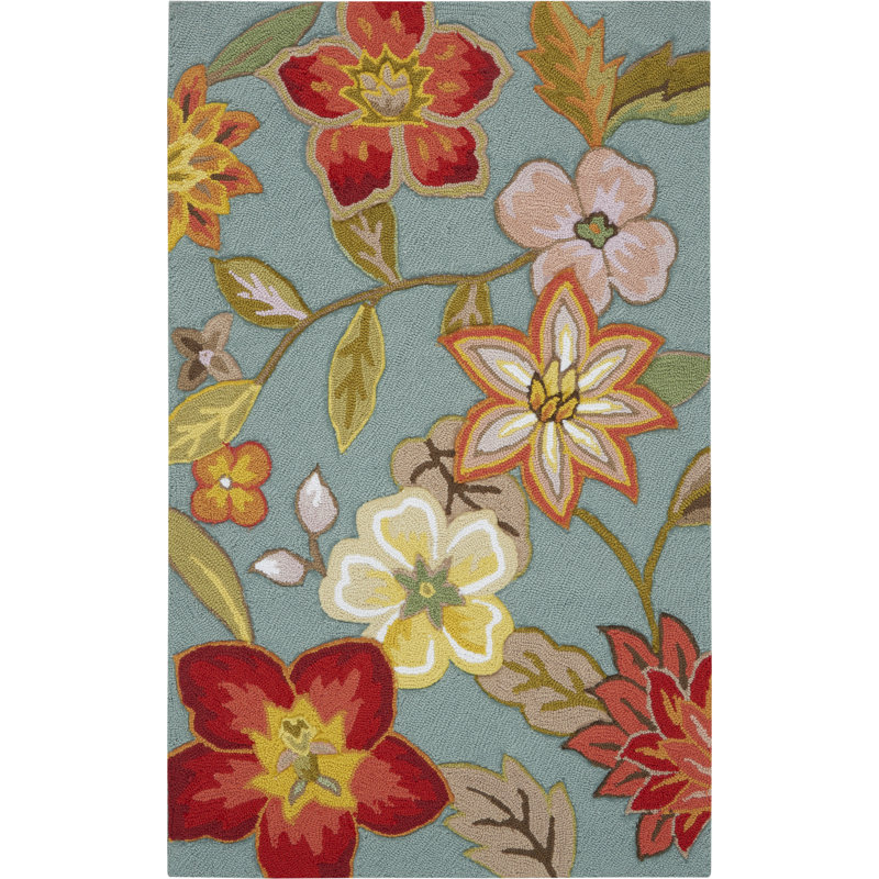 Tapis floral Karyn, Rectangle 2 pi 6 po x 4 pi