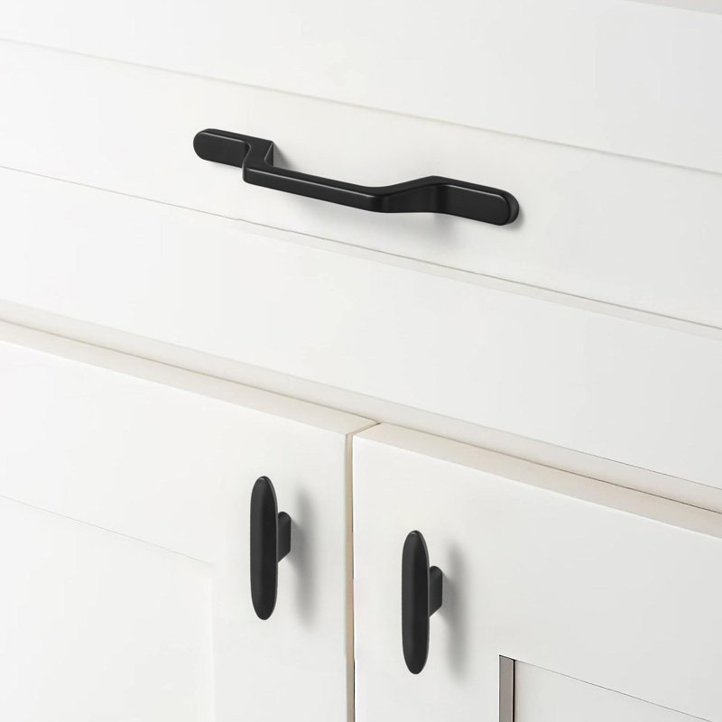 Matte Gold Modern Arch Bar Drawer Pull Set