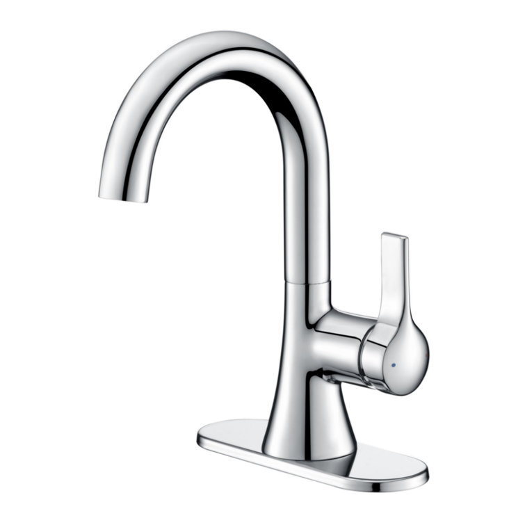 Davvid Single-Hole Bathroom Faucet with Drain Assembly