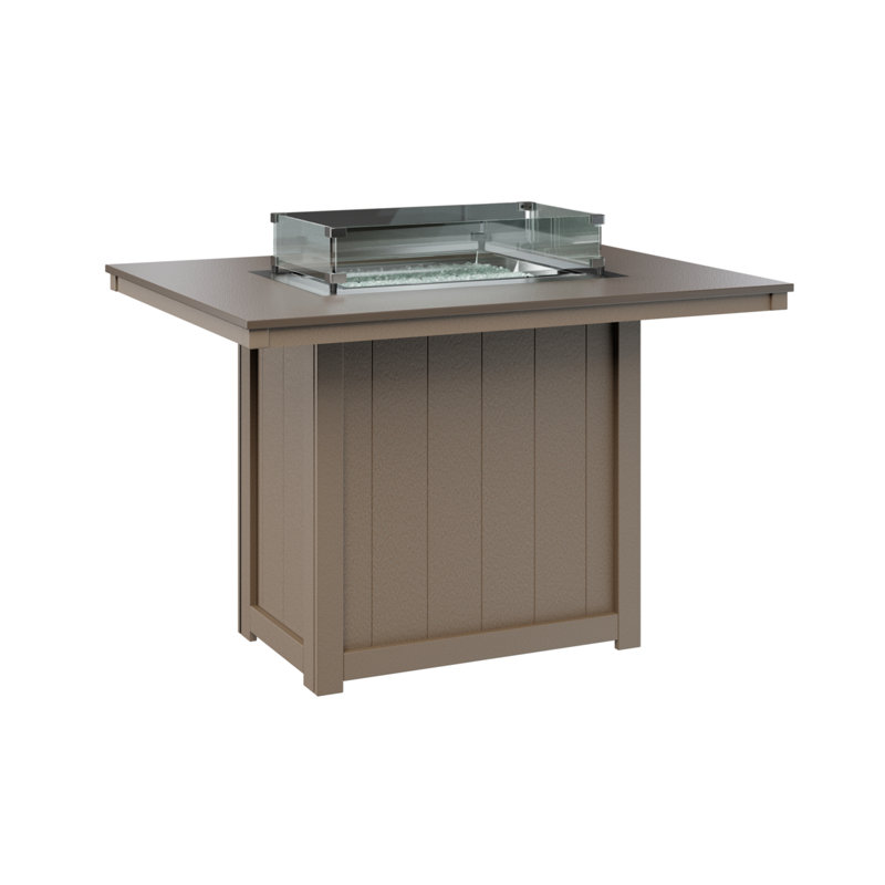 Foyer de table berlinois Donoma, H 36 po x l 41 po x P 54 po, Bronze martelé avec base en bois vieilli