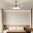 42'' Araia 4-Blade LED Retractable Blades Ceiling Fan with Remote Control and Light Kit Included