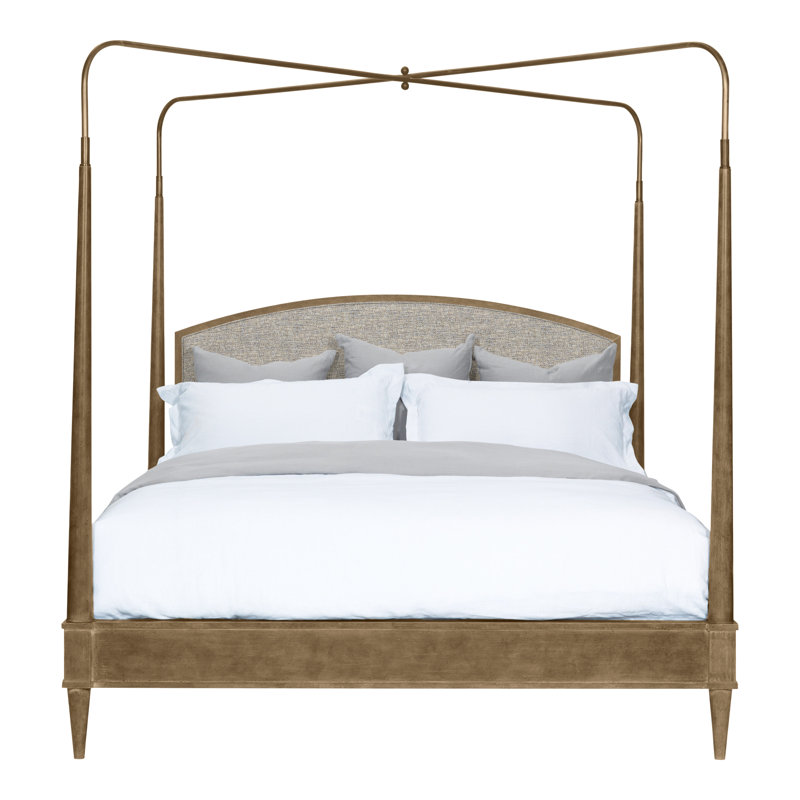 Anderkit Upholstered Canopy Bed, Hampton, Impala Storm