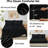 5-Piece Comforter Set, Microfiber, All Season Bed in a Bag – Black, Twin-88294588-88294583
