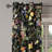 East Urban Home Garden Scene Grommet Curtain Colorful Leaves Art Charcoal Grey Multicolor-106662543