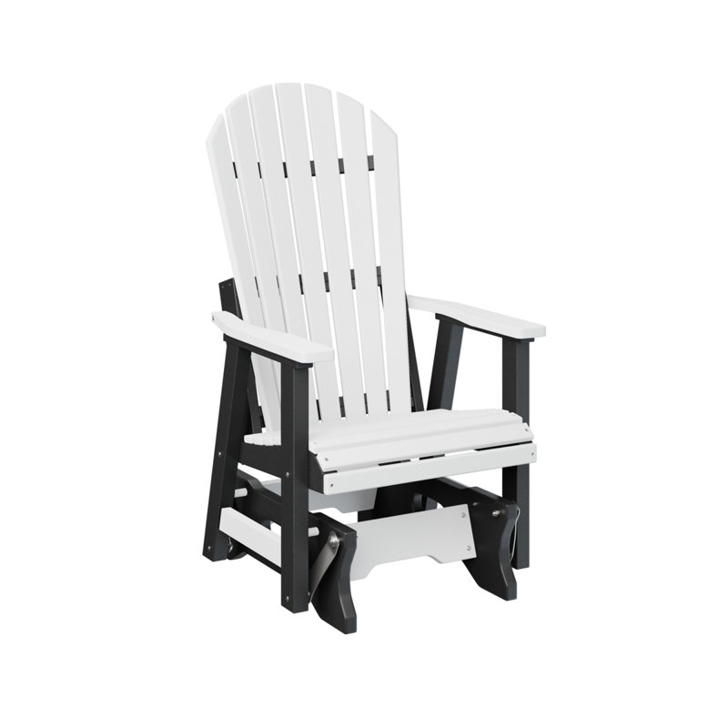 Fauteuil coulissant simple berlinois berlinois, Plateau blanc / base noire