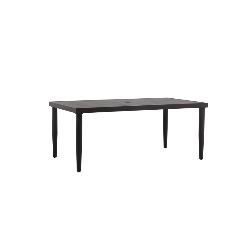 Table de salle à manger Orlando en métal, brun