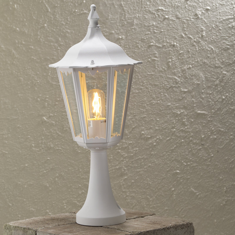 Firenze Transparent Pier Mount Light, White, 55 cm H