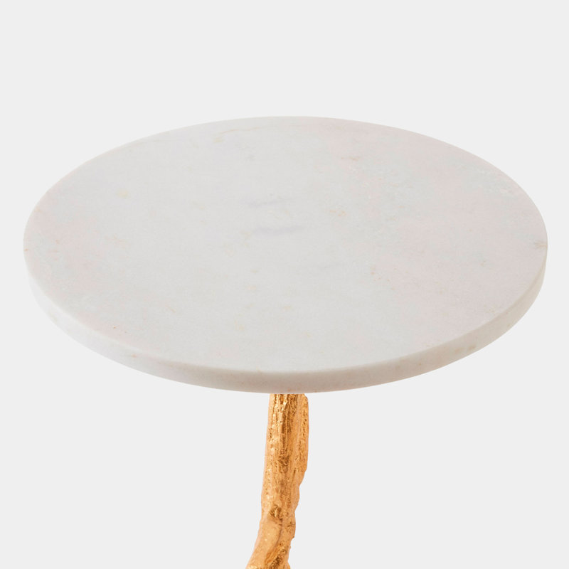 3 Legged Twig Marble End Table