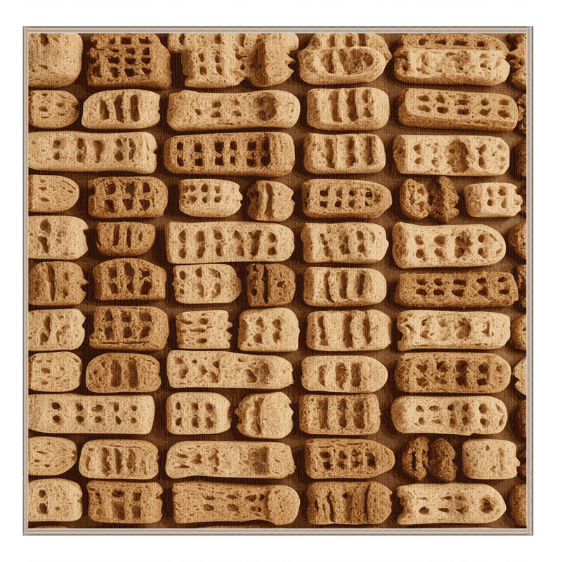  Tapis lavable Biscotti Desserts, Carré 6 pi
