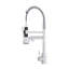 Robinet de cuisine à poignée simple 19 po avec finition nickel brossé et certification CUPC d'Uswa Home-134498552