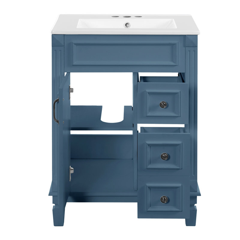 Meuble-lavabo 24 po avec lavabo en céramique