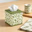 Couvre-boîte à mouchoirs en tissu de printemps avec fermeture magnétique