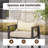Dayshanay 8-Person Rectangular Rattan Patio Dining Set