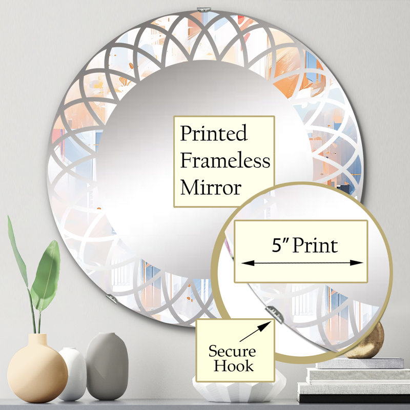 Miroir mural Zaysan, 24 po x 24 po