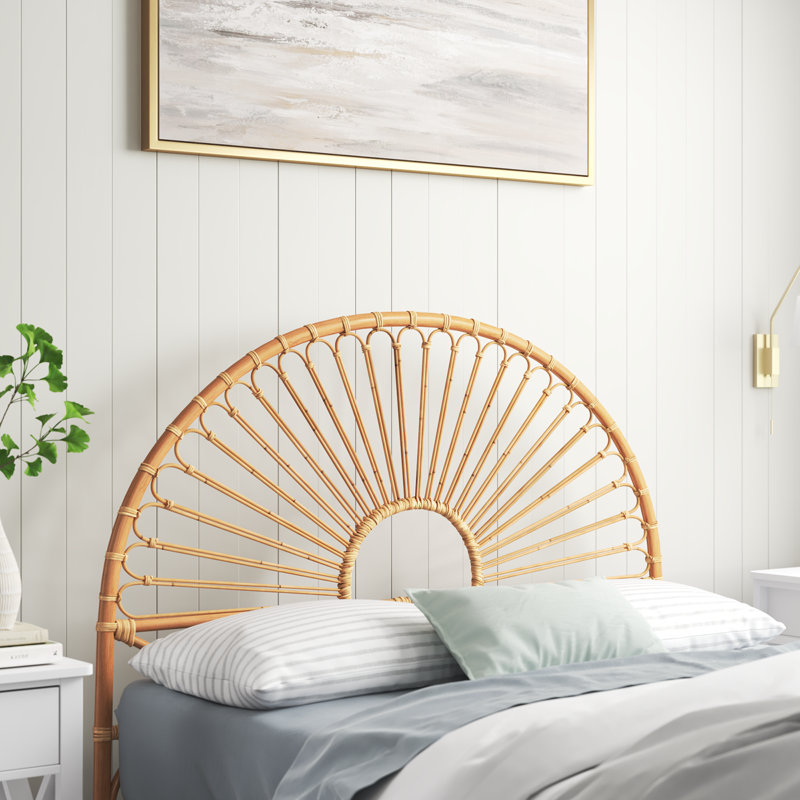 Mariana Wicker/Rattan Open-Frame Headboard, Queen