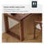 Bureau rectangulaire à 3 tiroirs en bois massif brun noisette-1413667976