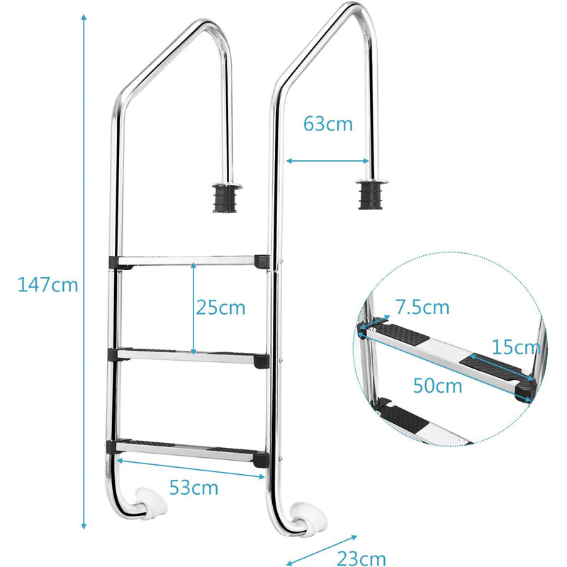 Afarin 3 - Step Stahl Kleine Trittleiter