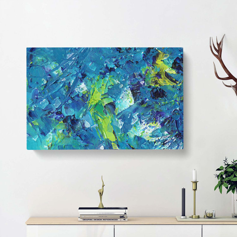 Way Of Life In Abstract - Wrapped Canvas Painting, 35cm H x 50cm W x 3cm D