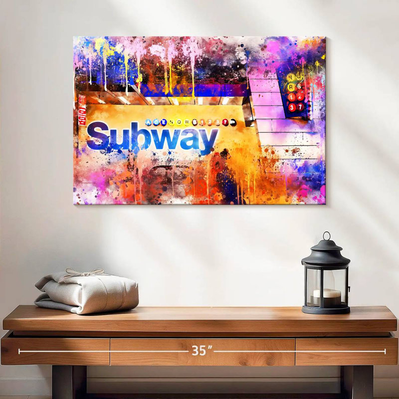 Ravi Subway I, H 16 po x l 24 po