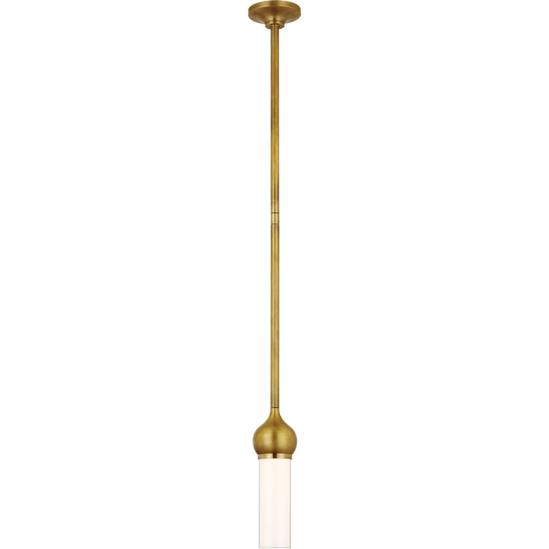 Thomas O'Brien Jeffery Mini Pendant, Antique Brass