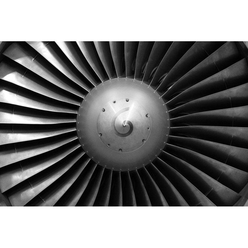 Airliner Engine Fan by Kickers - Wrapped Canvas Print, 51cm H x 76cm W x 3.8cm D