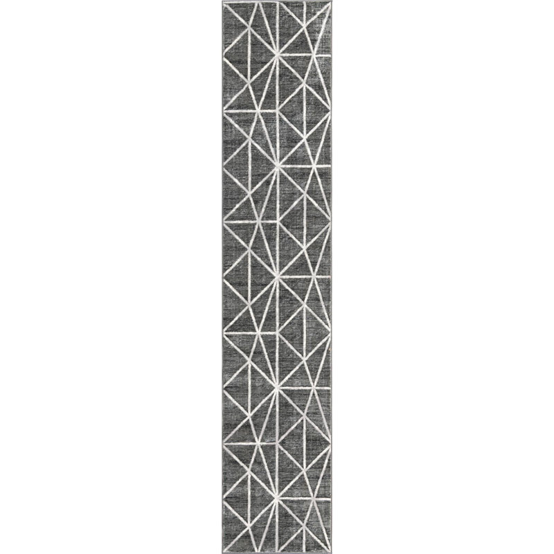 Eshin Abstract Indoor Rug, Runner 2'7" x 13'