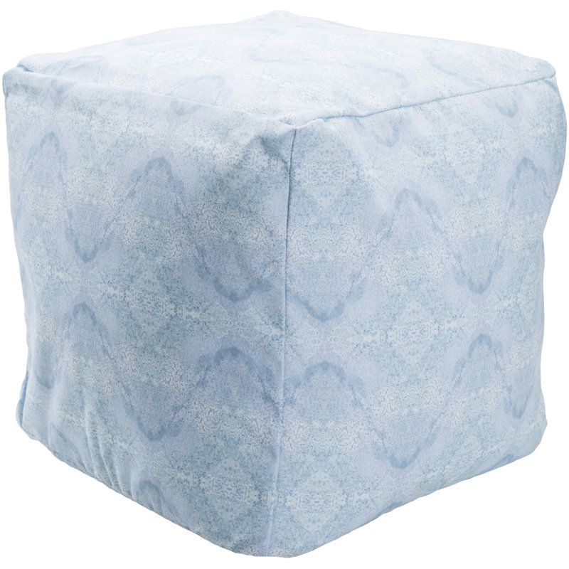 Amrita Upholstered Pouf, Blue