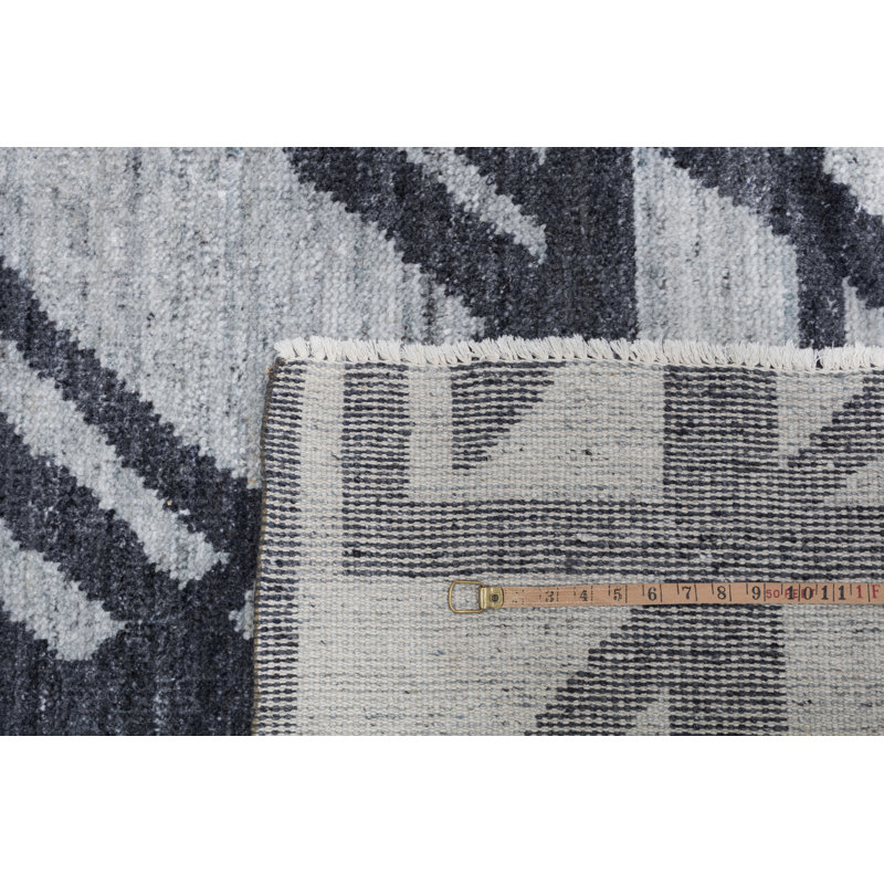 Hand Knotted Geometric Area Rug