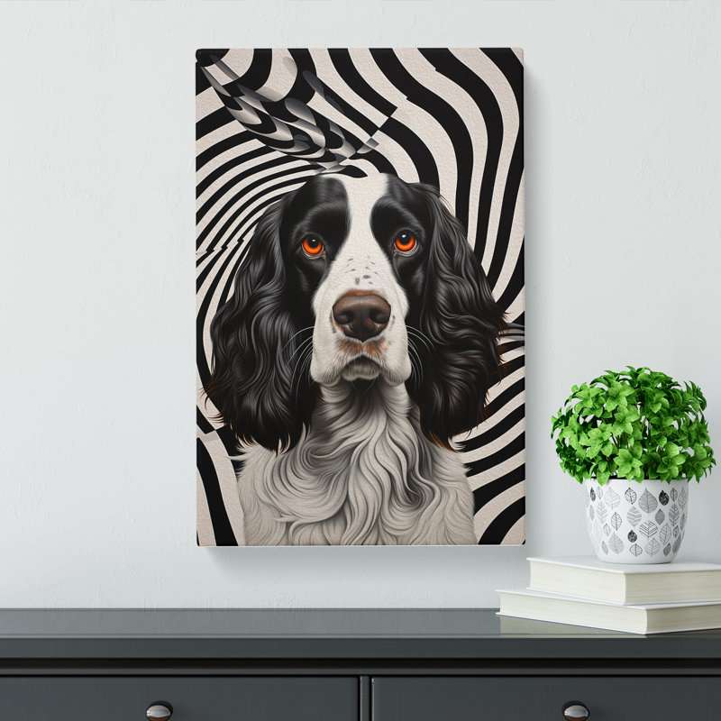 English Springer Spaniel Op No.2 - Wrapped Canvas Print, 50cm H x 35cm W x 3cm D