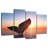 Brampt Whale Tail At Sunset