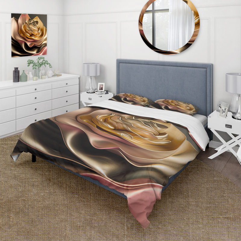 Ensemble de housse de couette rétro en microfibre / polyester, Housse de couette simple + 1 taie décorative stan